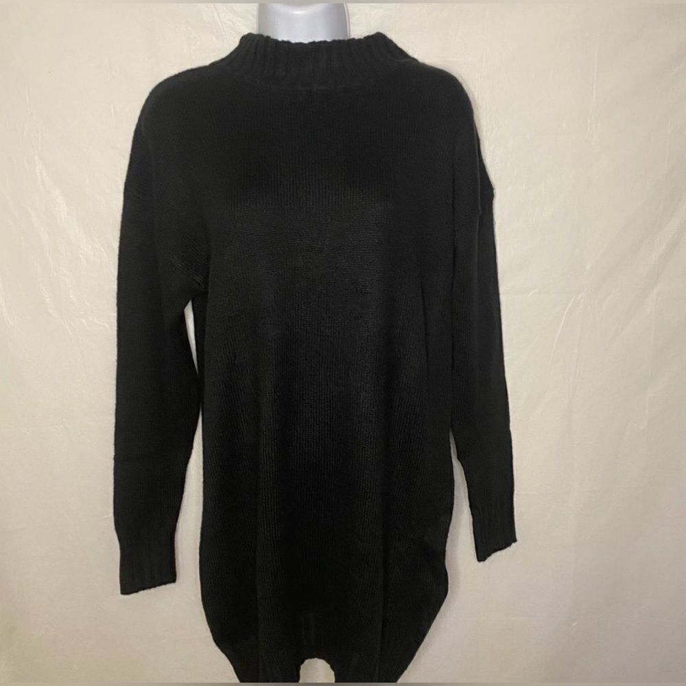 Black Abound Mock Neck Sweater Dress Size XXS